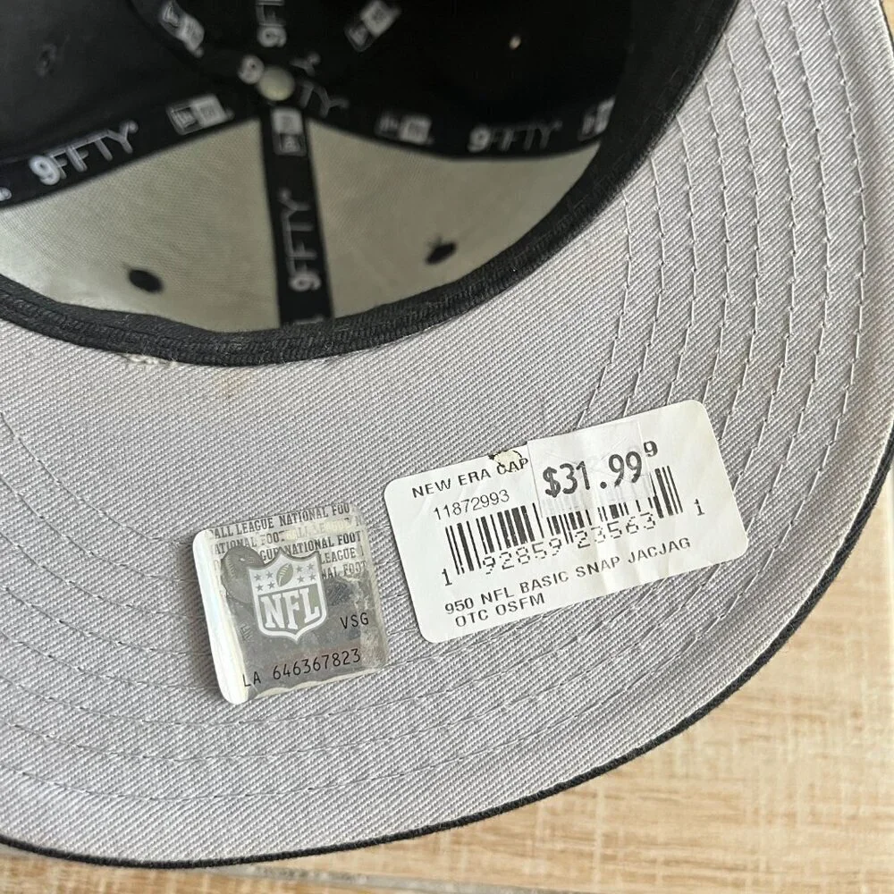 Unisex New Era Black Jacksonville Jaguars Hat - OSFM